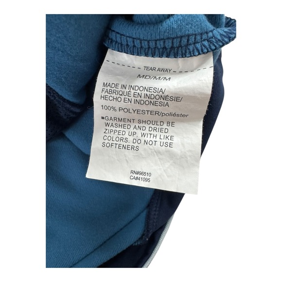 Under Armour Project Rock Track Jacket Full‎ Zip Athletic Warm Up Blue Mens M - Picture 4 of 6